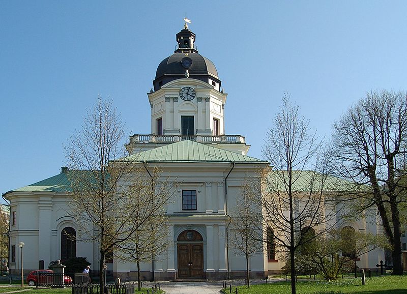 Adolf Fredriks kyrka från Kammakargatan, Stockholm