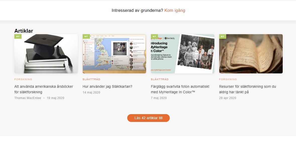MyHeritage Utbildning2
