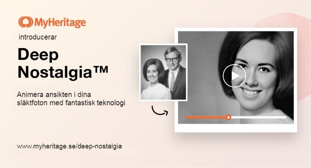 Se släktfotografier få liv och röra sig med MyHeritages senaste bildförbättringsverktyg. Bildkälla: blog.myheritage.se
