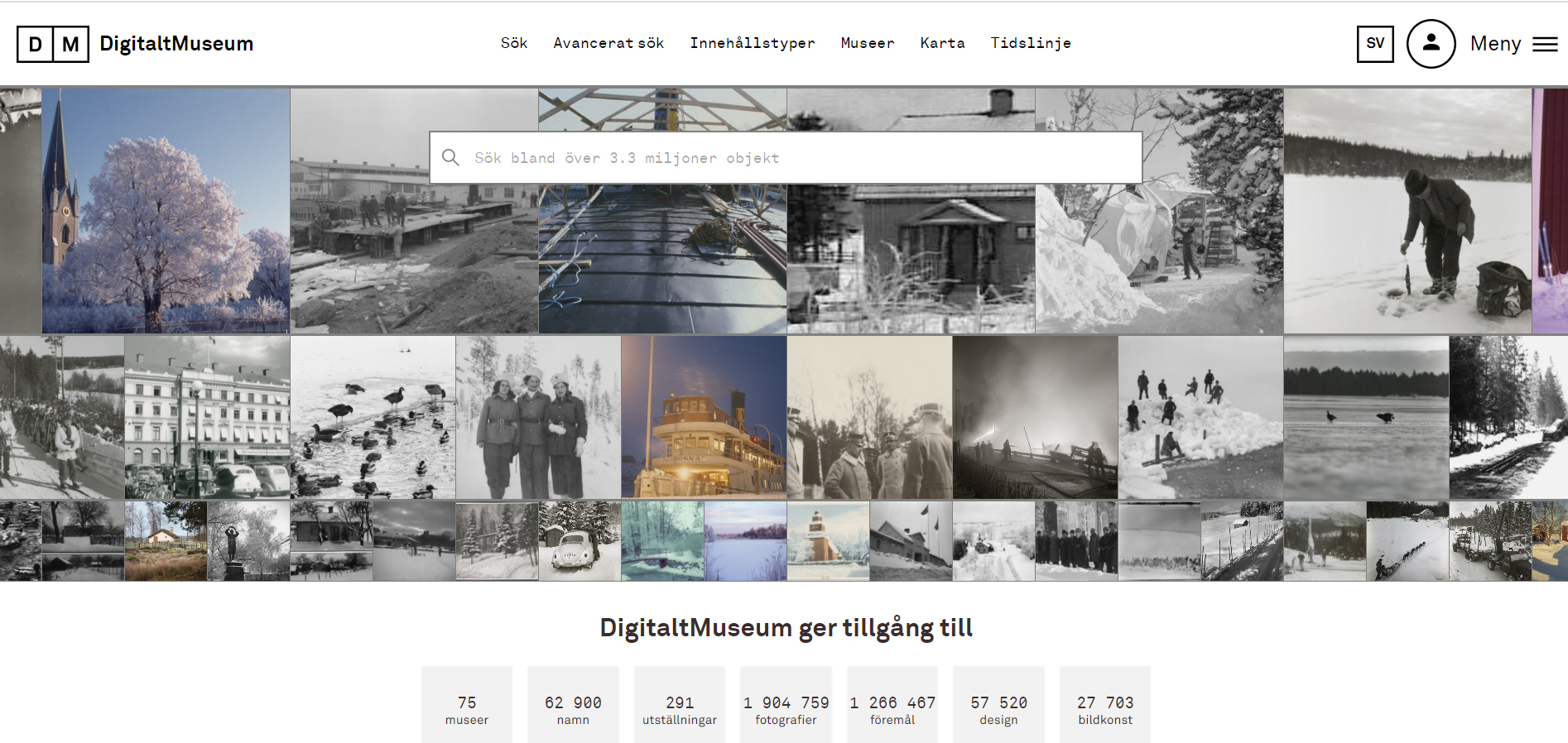 På webbsidan digitaltmuseum.se kan du redan i dag ta del av stora mängder digitaliserade vykort, fotografier och föremål från 75 museer. 