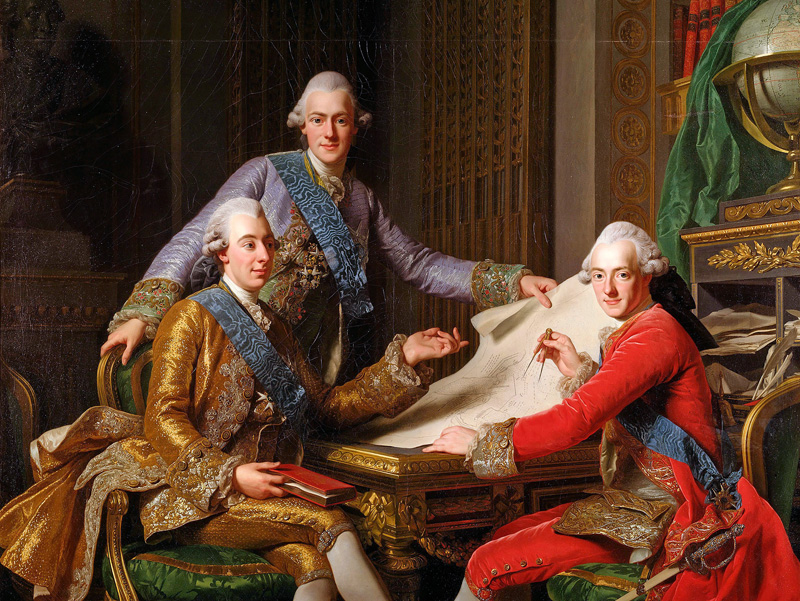 Gustav III King of Sweden and his brothers