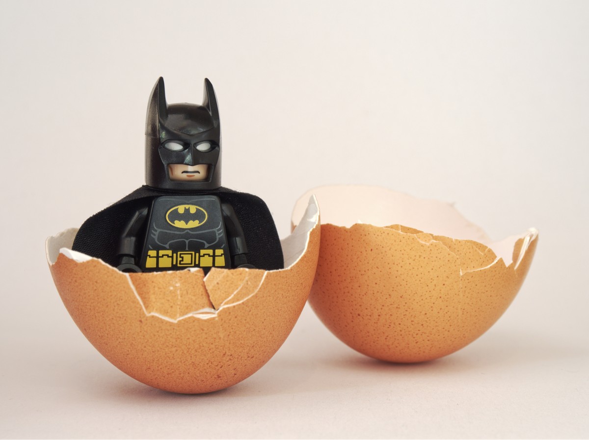 batman lego egg
