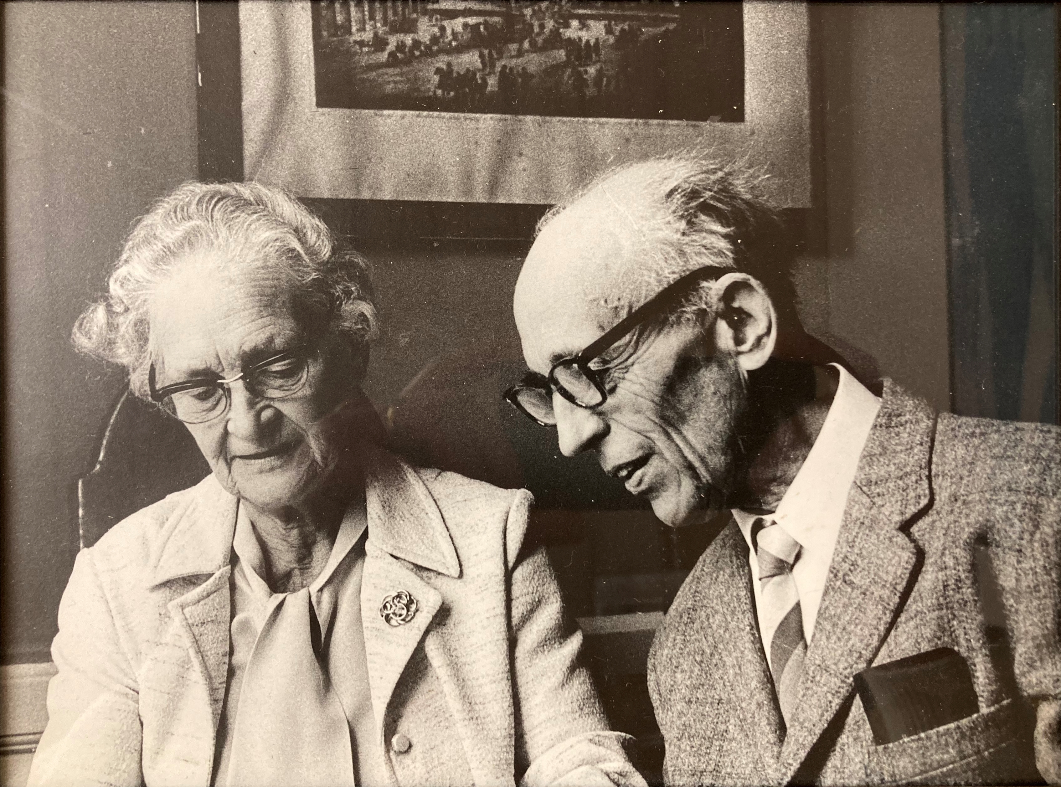 Albert Lindahl kyrkoherde i Norsjö med hustru Elsa