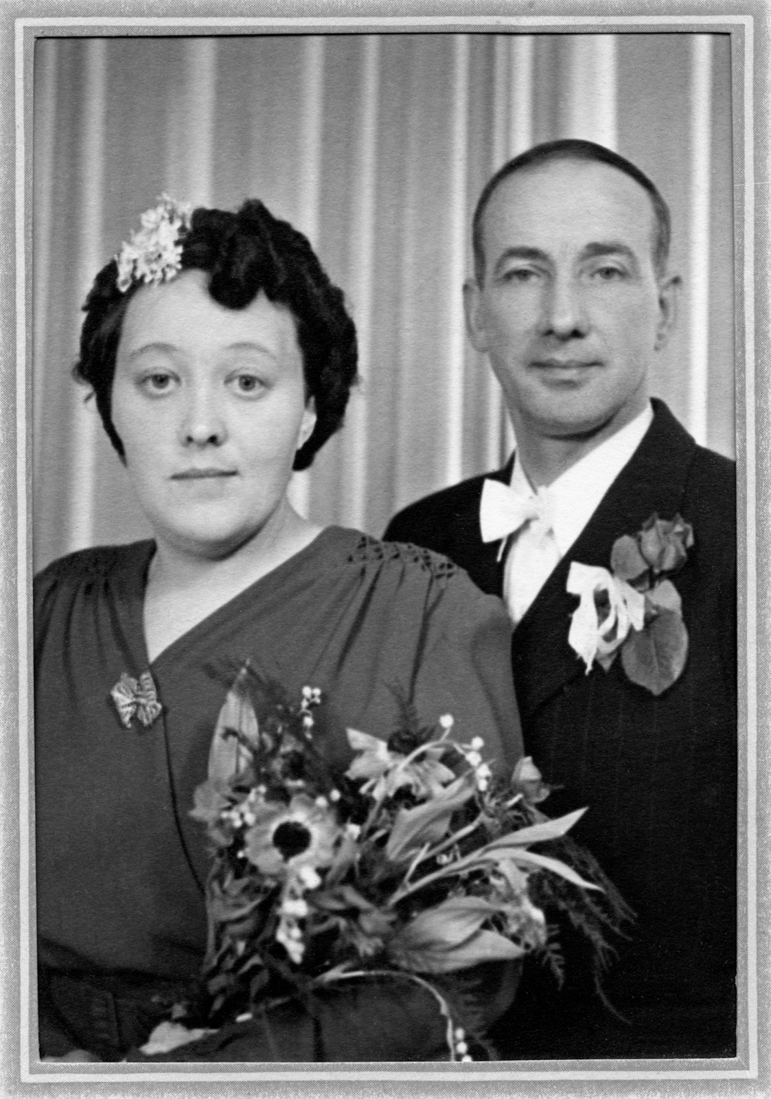 Gerda Dahlberg och Algot Lindberg Vigsel 1947 mage068 e 2